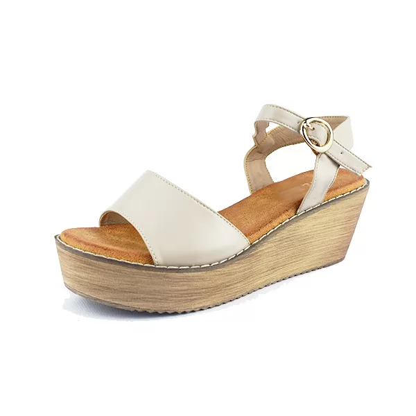 Sandales pour femme 030 beige..........   sandale médicale femme confortable Maroc